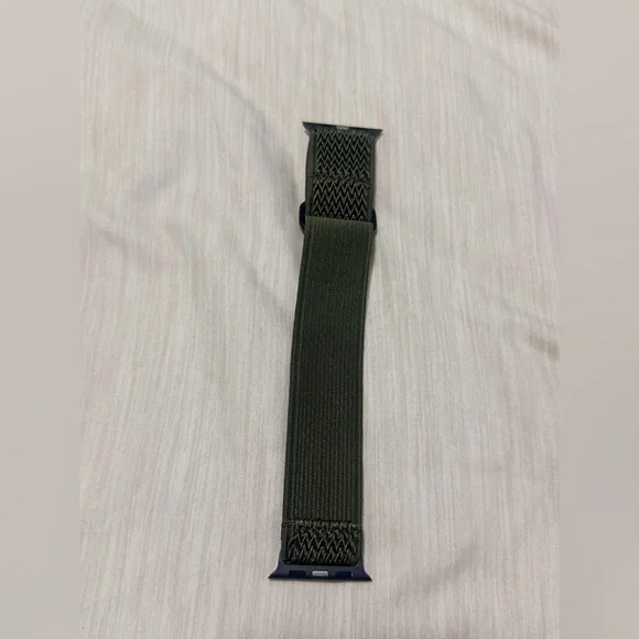 Solo Loop Army Green Watch Band with Metal Buckle - Picture 7 of 7